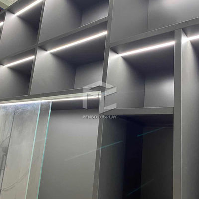 ODM Museum Display Showcase 20mm Thick MDF Museum Display Cabinet
